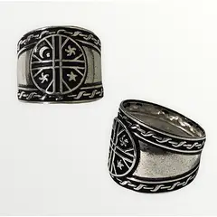TAETHAI - Anillo de plata 925 envejecido tubo