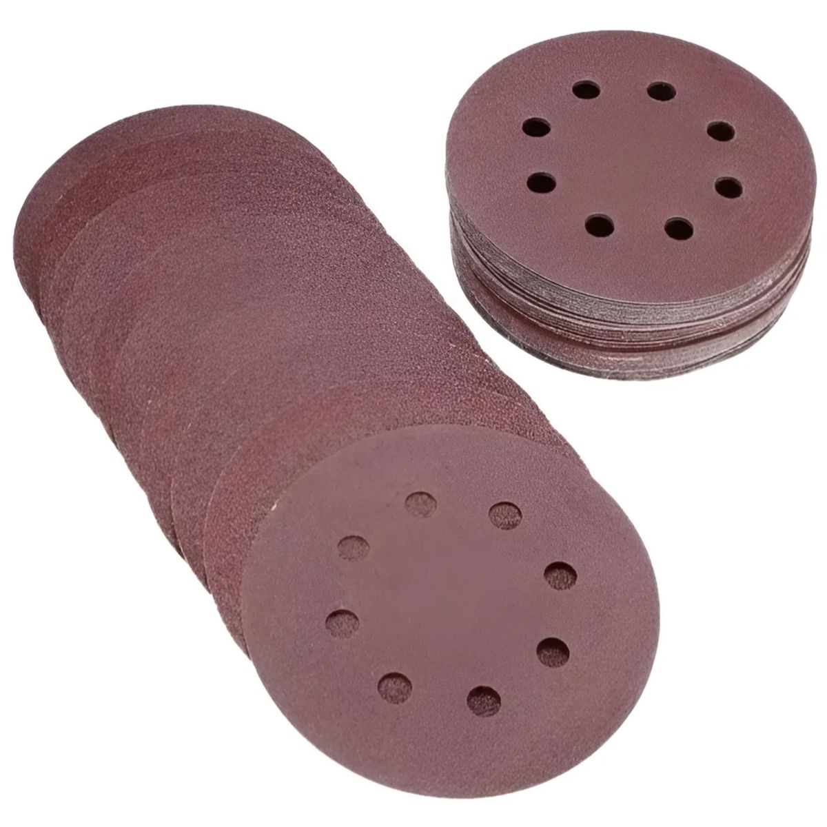 GENERICO - 50 Lijas Circular Roto Orbital Grit 40 60 80 100 120 Velcro