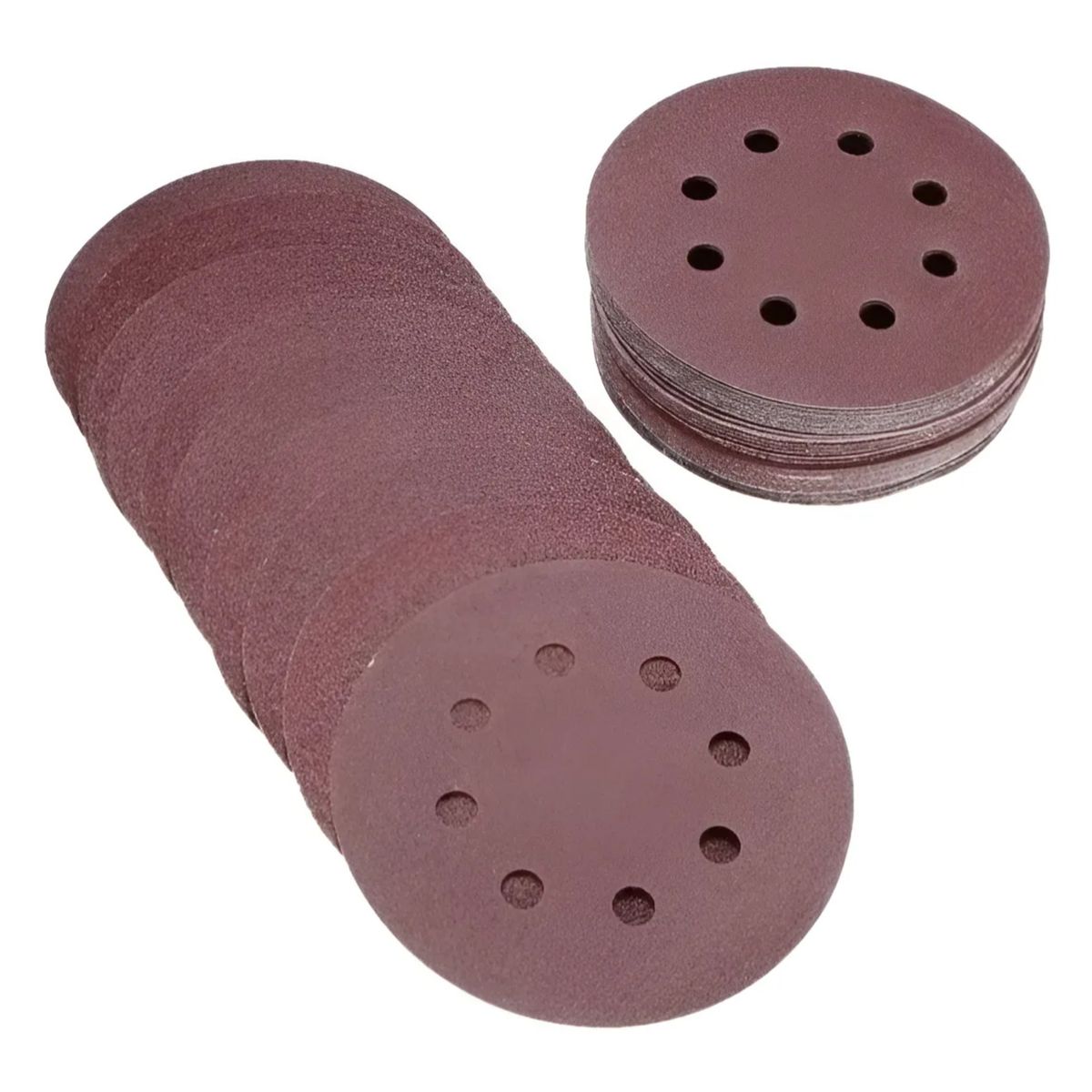 GENERICO - 50 Lijas Circular Roto Orbital Grit 40 60 80 100 120 Velcro