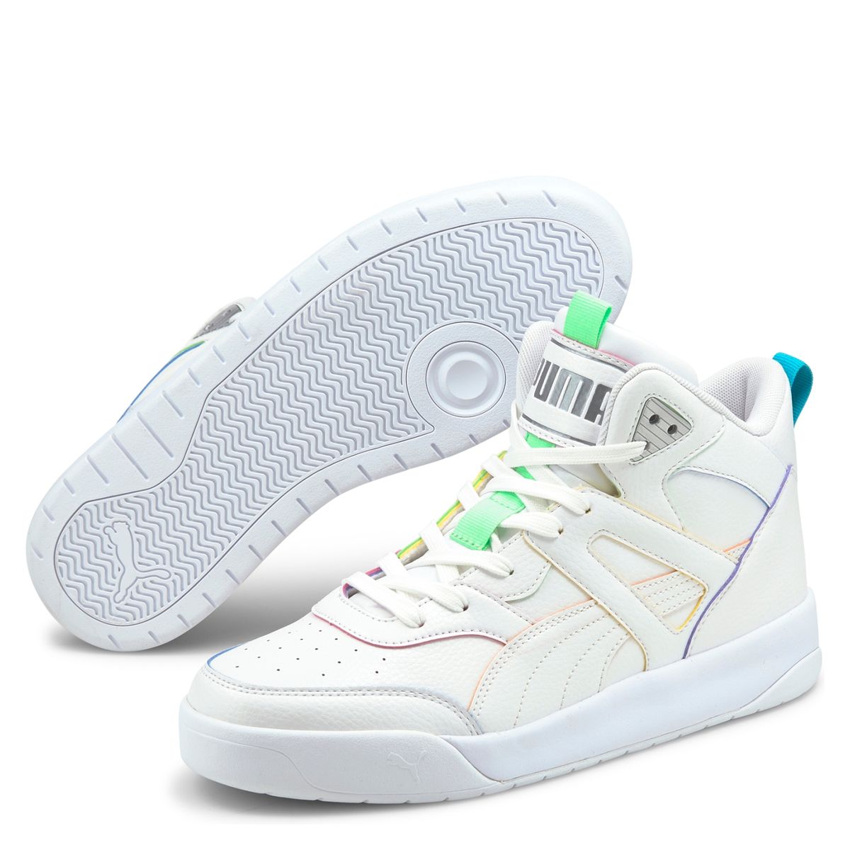 PUMA - Backcourt Mid Rainbow Zapatilla Urbana Hombre