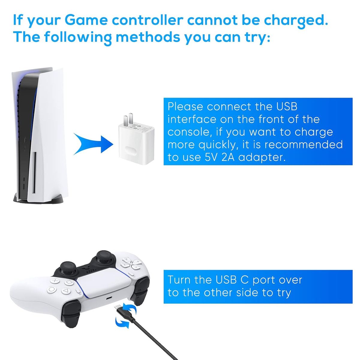 KUANGYE - Cable De Carga Para Mando Xbox Series/ Ps5 Reforzado 3 Metro