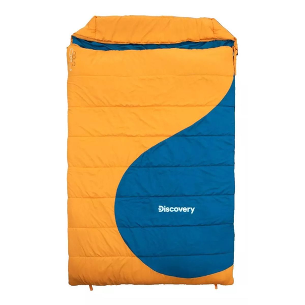 GENERICO - Saco de dormir doble Discovery DXl85 2 personas naranja