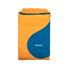 GENERICO - Saco de dormir doble Discovery DXl85 2 personas naranja