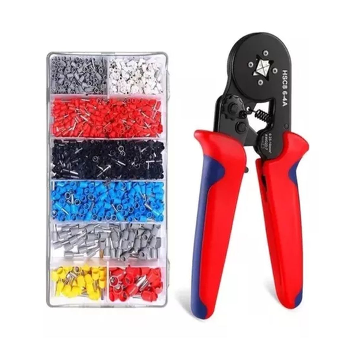 GENERICO - Crimpeadora set de 1250 terminales con alicate prensa