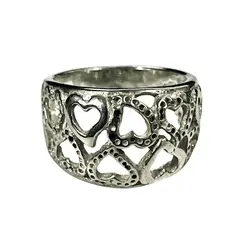 TAETHAI - Anillo plata 925 calado sin grado envejecido