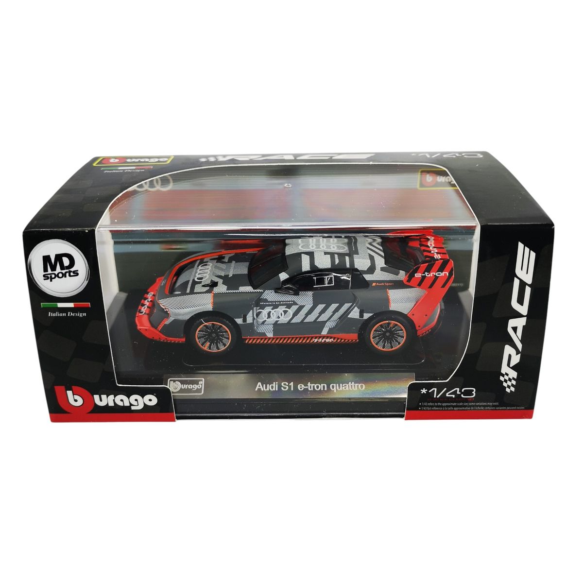 FORMULA 1 - Auto Deportivo Audi S1 etron quattro Caja Acrili Burago 143