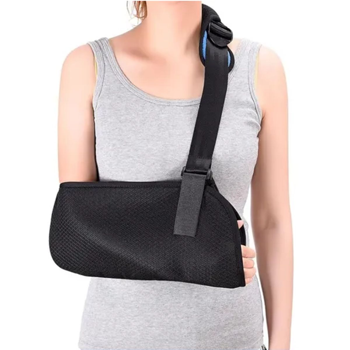 GENERICO - Cabestrillo Inmovilizador Ortopédico Malla Semi Acolchado Negro TS