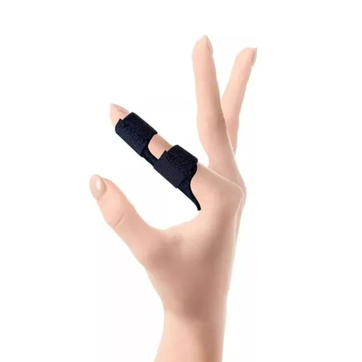 GENERICO - Inmovilizador Dedo Férula Índice Medio Anular Bander Green Negro TS