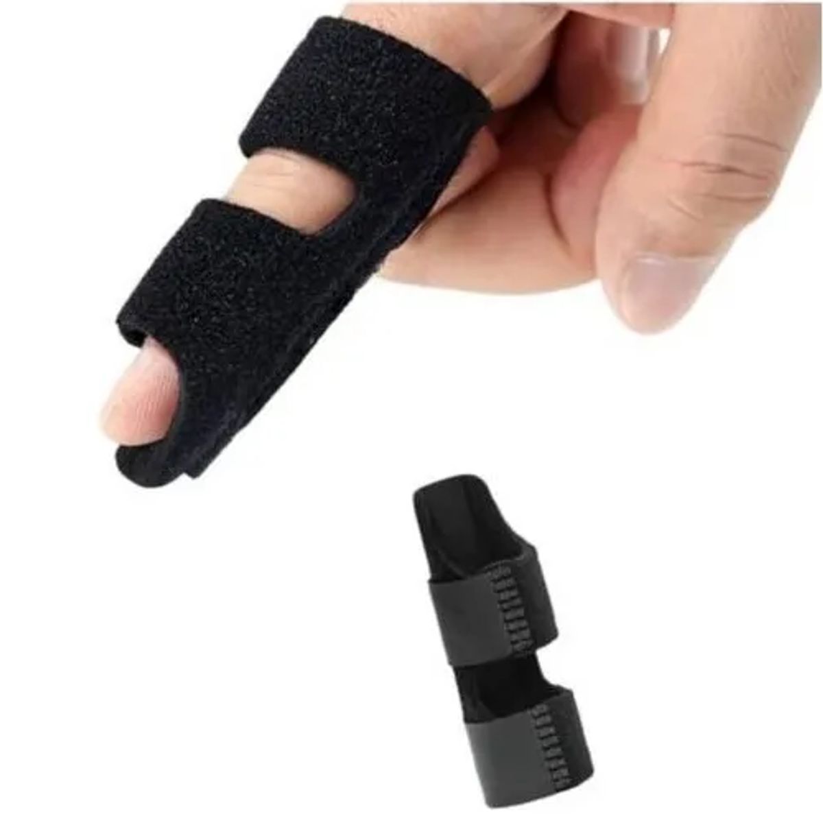 GENERICO - Inmovilizador De Dedos Con Férula Extra Soft Negro