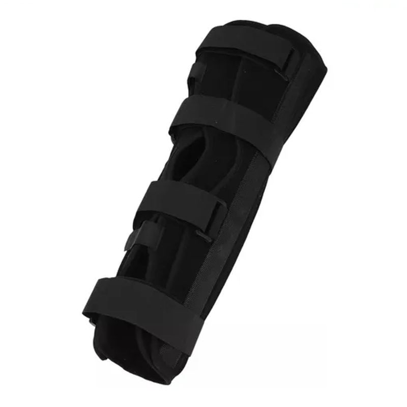 GENERICO - Inmovilizador Rodilla Largo Rodillera Ortopédica Negro Talla M