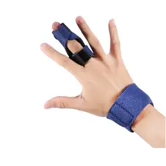 GENERICO - Inmovilizador De Dedo Adulto Ferula Indice Anular Y Medio Azul L