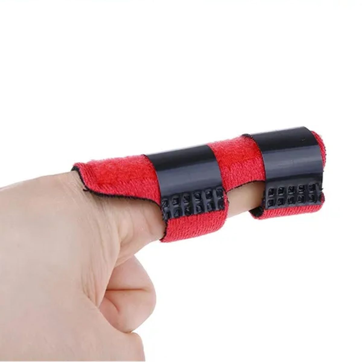 GENERICO - Férula Inmovilizador Para Dedo Con Velcro Ajustable Rojo