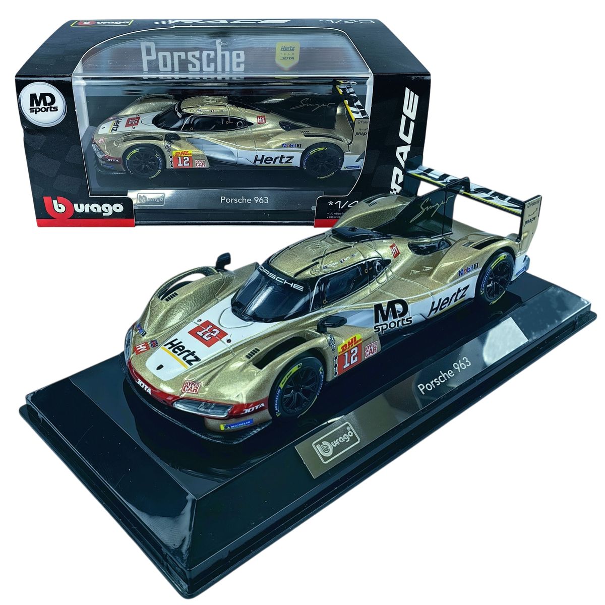 FORMULA 1 - Auto WEC Porsche 963 LeMans 2024 W.Stevens Caja Acrilic 1:43