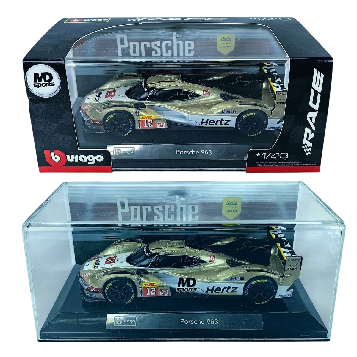 FORMULA 1 - Auto WEC Porsche 963 LeMans 2024 W.Stevens Caja Acrilic 1:43