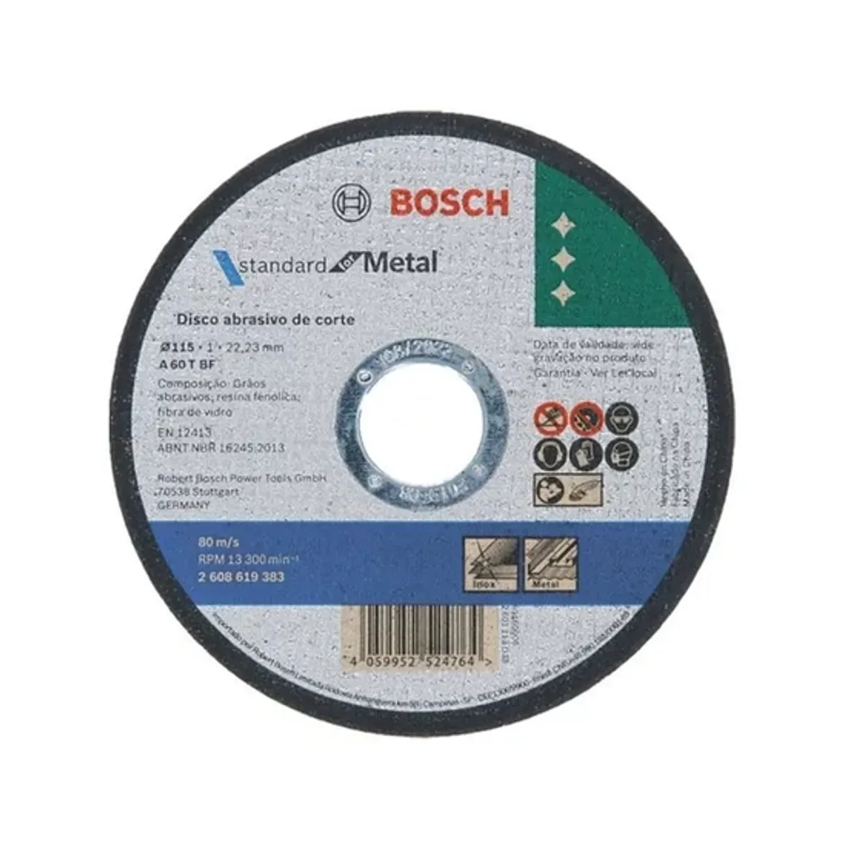 GENERICO - BOSCH Standard Metal 2608619383 50 discos corte 4 12 115x10mm