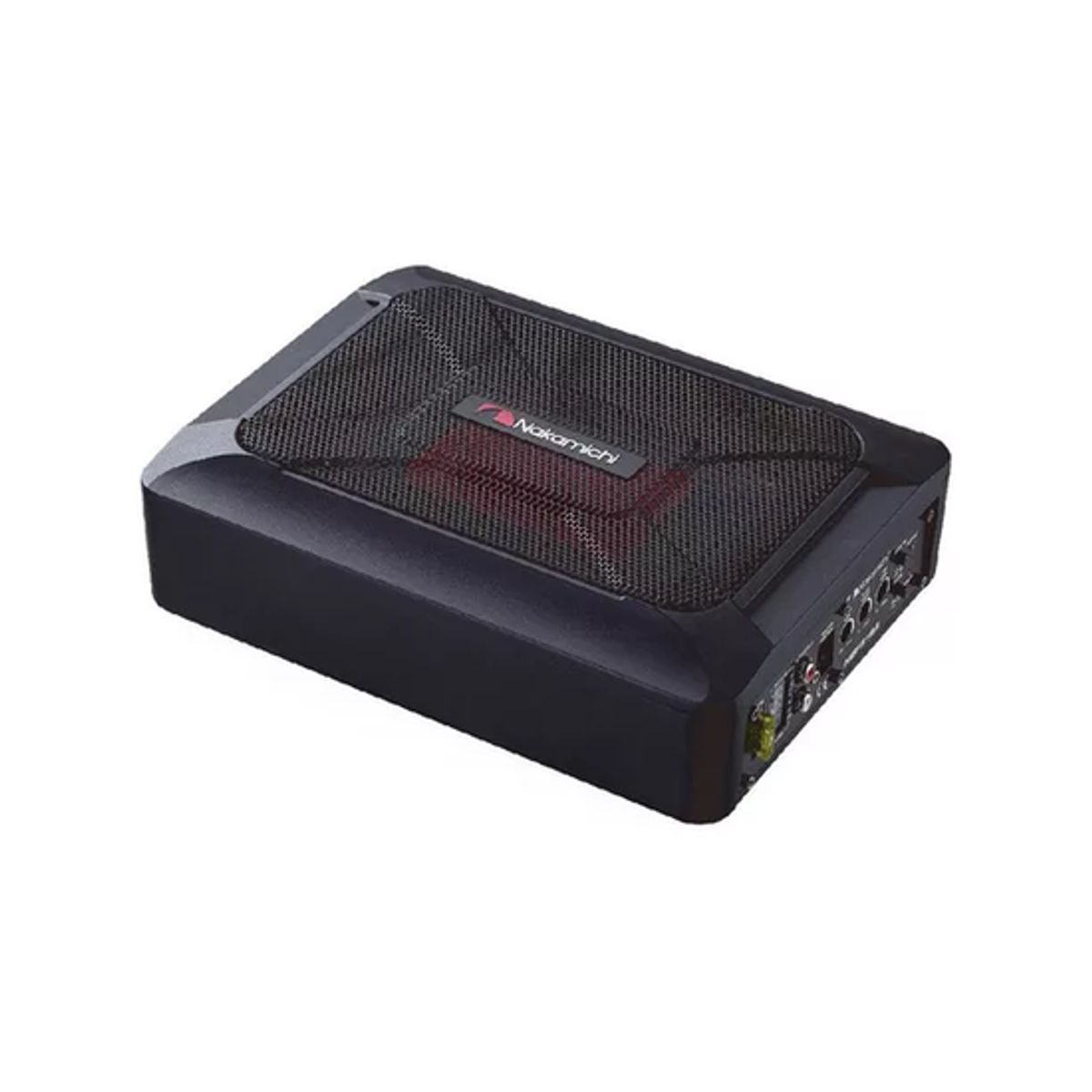 GENERICO - Caja de subwoofer amplificada delgada Nakamichi de 100 W Rms 1000 W Negro