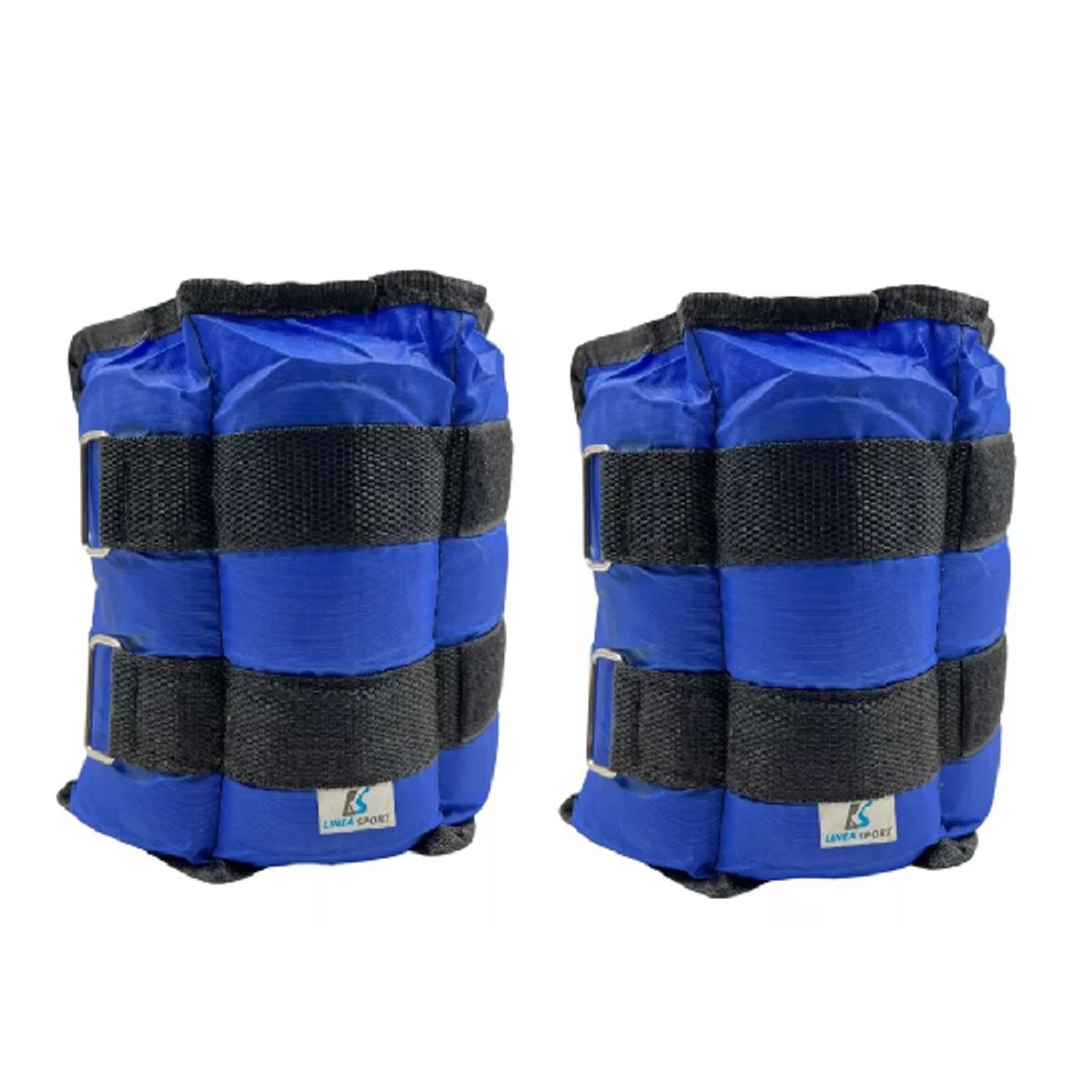 GENERICO - Par de pesas tobilleras y muñeca 5 kg cu total 10kg el par azul