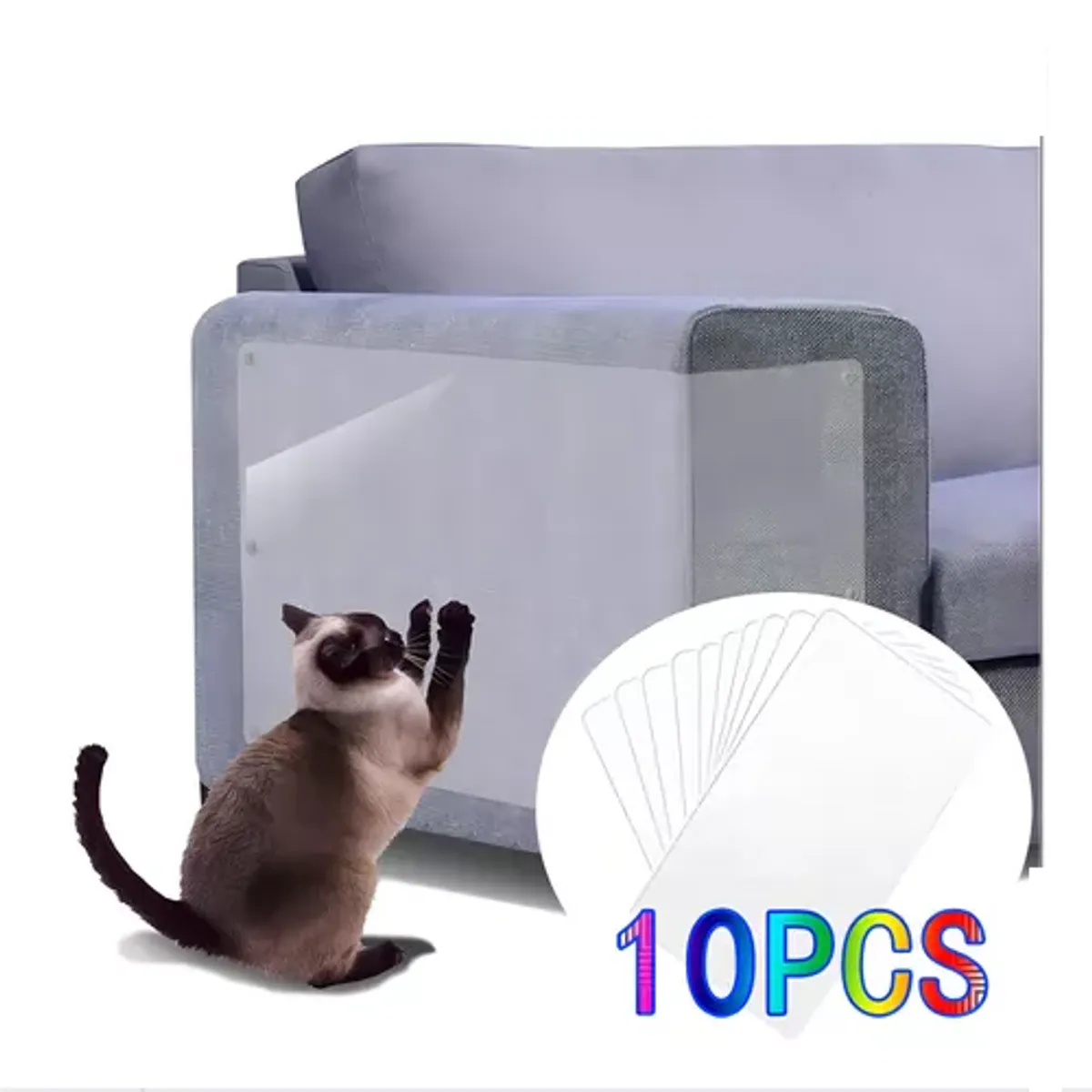 GENERICO - Pegatina protectora antiarañazos ym sofá protector gato