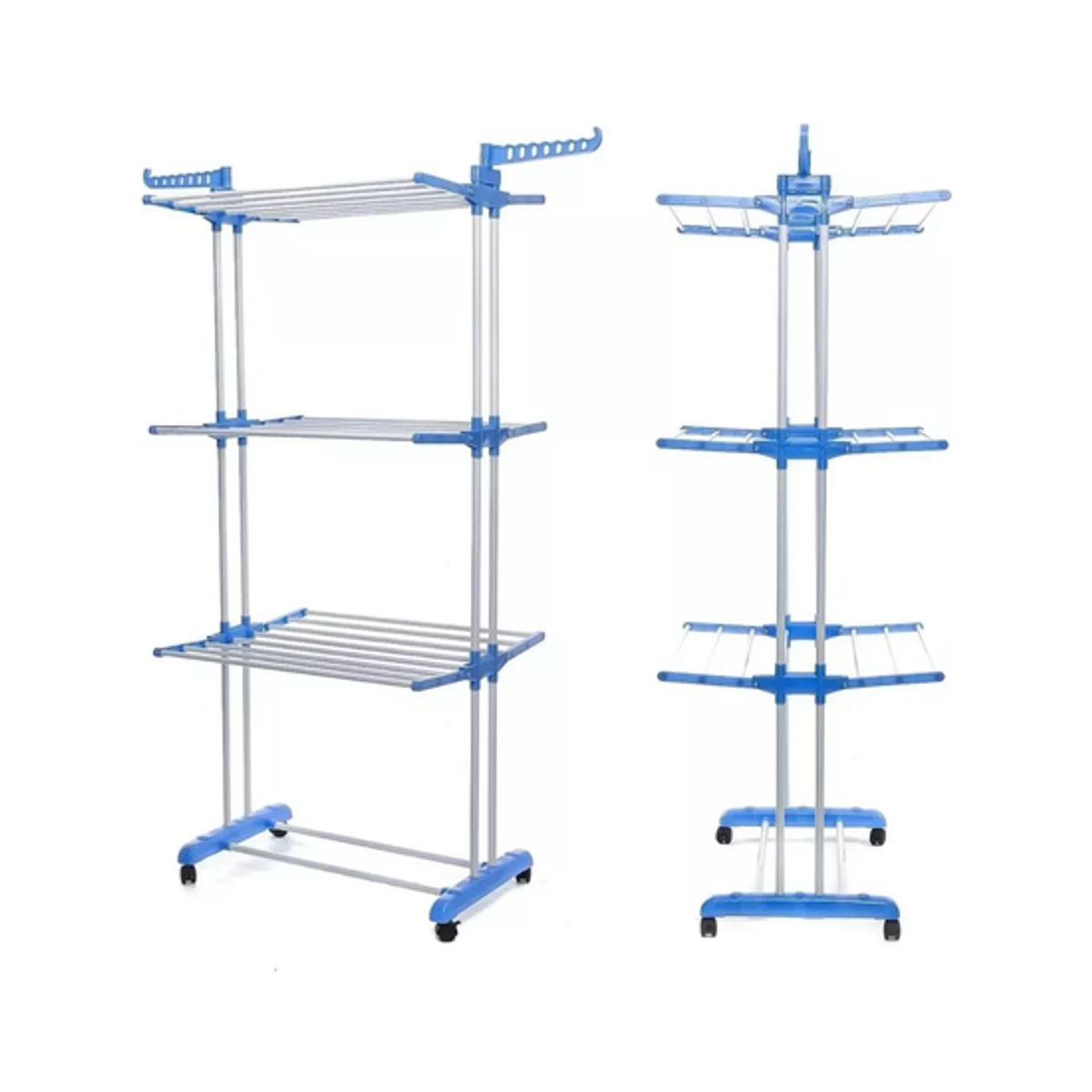 GENERICO - Tendedero plegable de ropa retráctil rack portátil multicolor