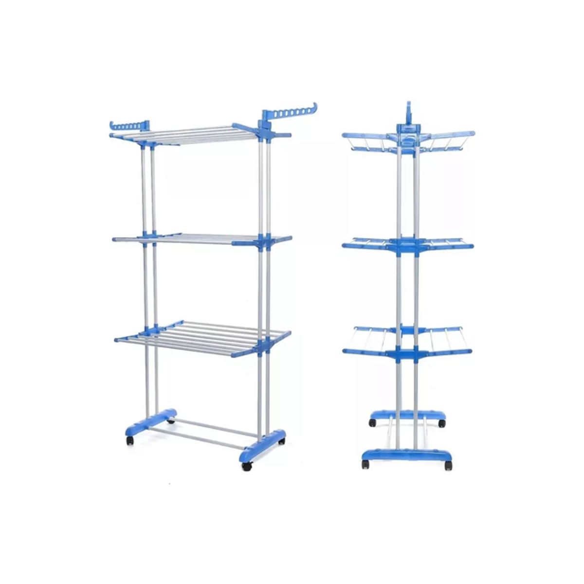 GENERICO - Tendedero plegable de ropa retráctil rack portátil multicolor