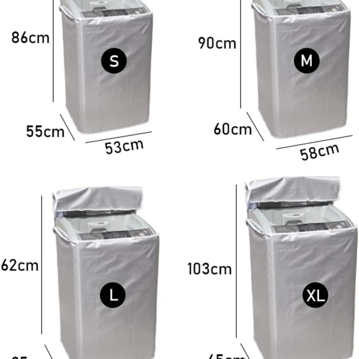 KINDA NICE - Funda De Protección Solar Impermeable Para Lavadoras XL