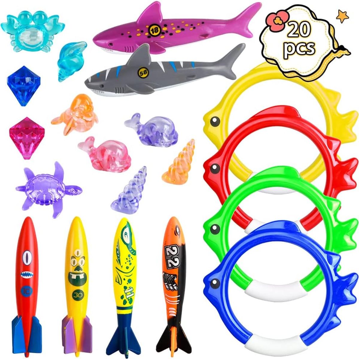 KUANGYE - Set De Juegos De Buceo En Piscina O Playa Para Niños