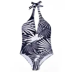 BONVERANO - Traje de Baño de Una Piezas Malla para Mujer