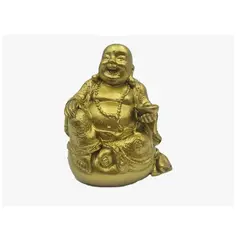 GENERICO - Buda Sonriente Fortuna Feng Shui Dorado- M001-D