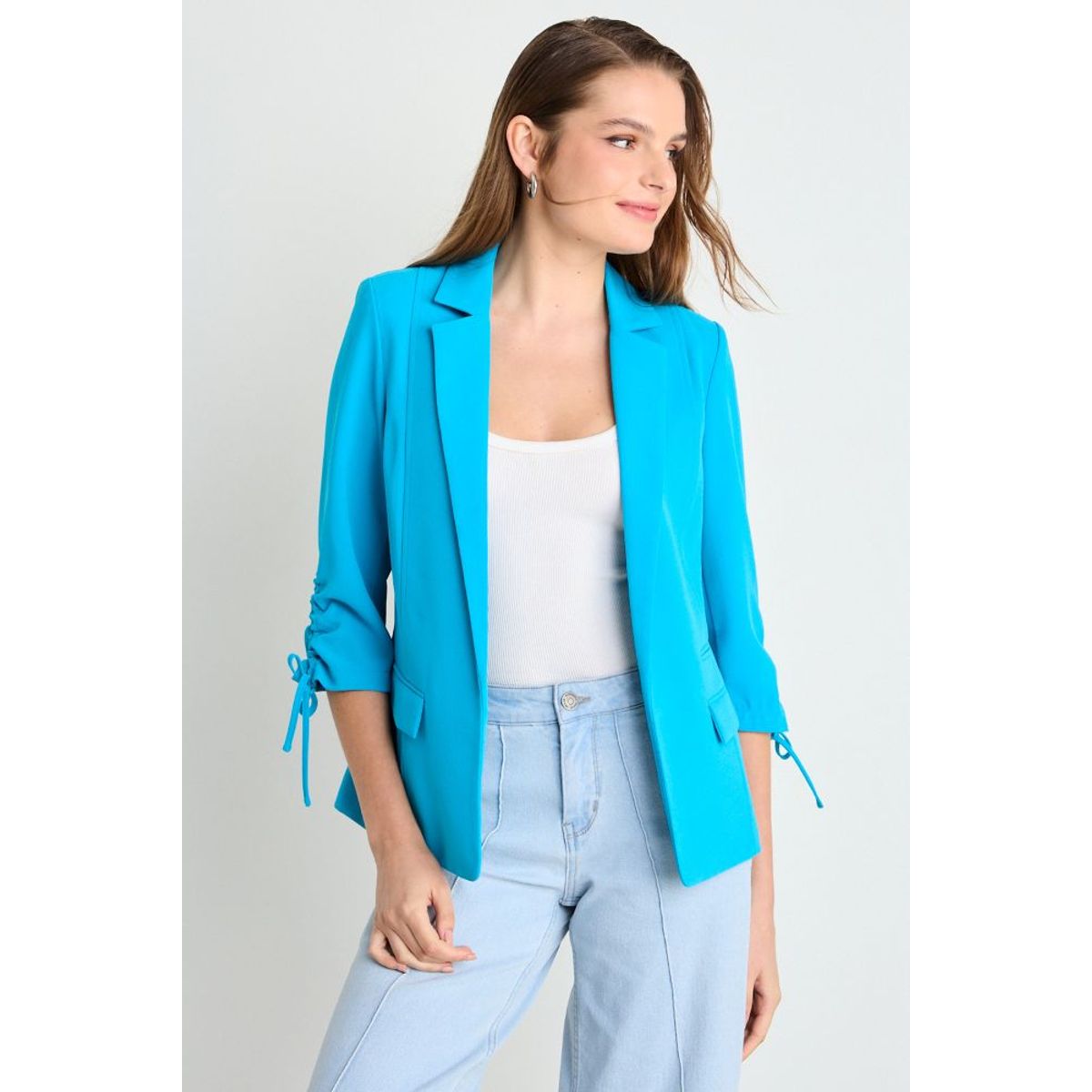 IO - Blazer Mujer Celeste Io