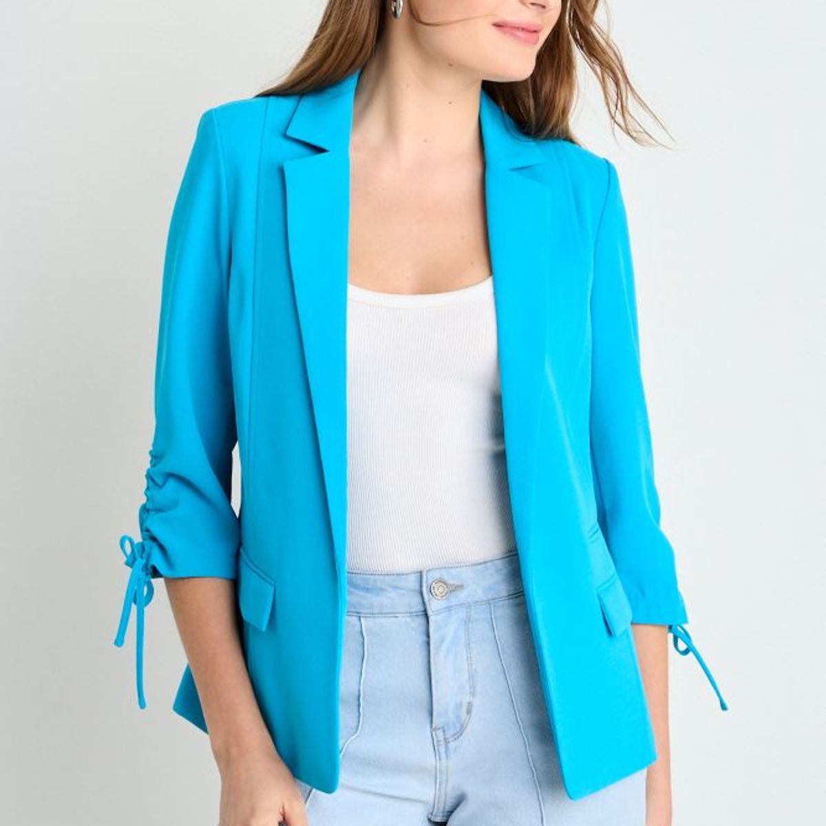 IO - Blazer Mujer Celeste Io