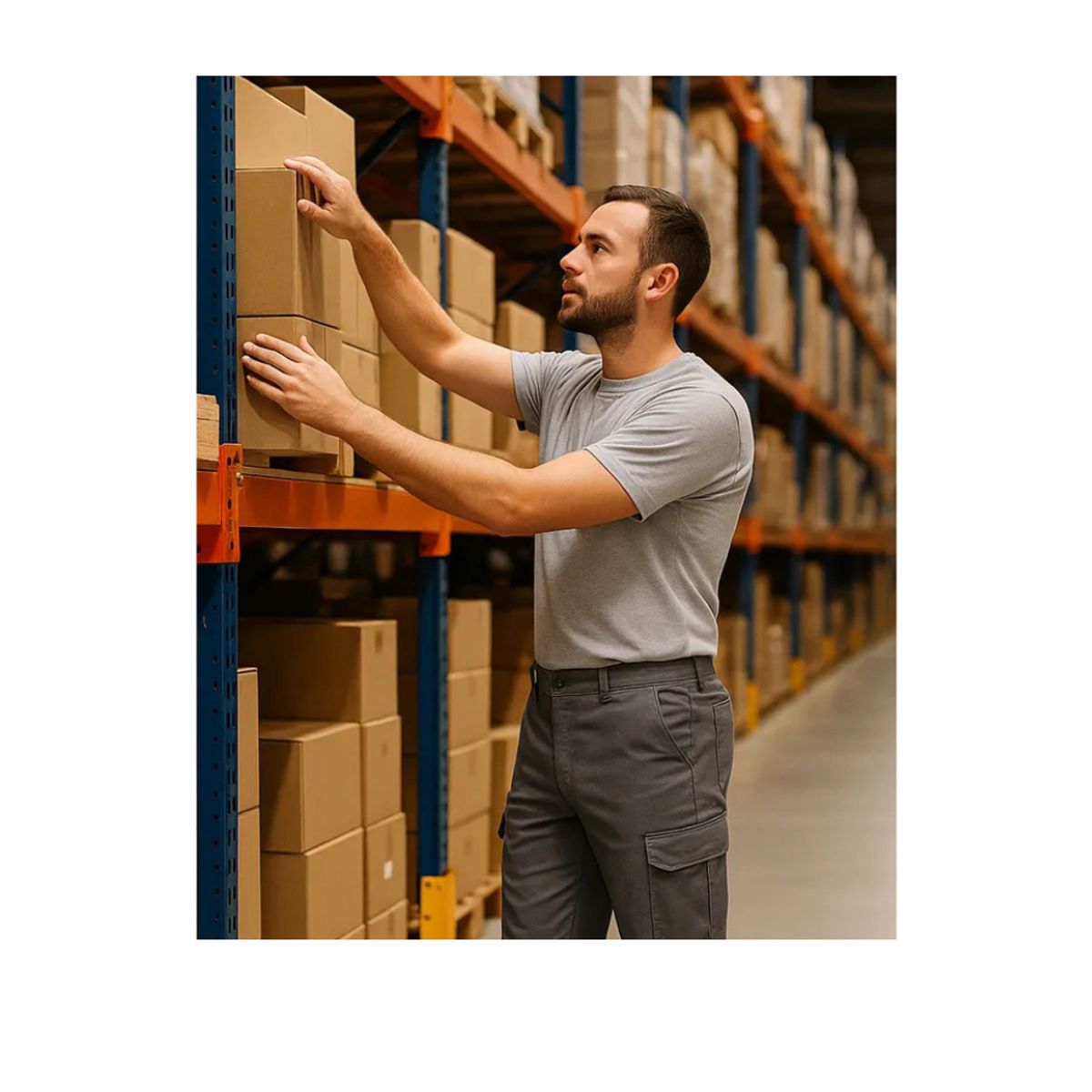 T-WORLD - Polera Cuello Redondo Manga Corta 100% Algodón