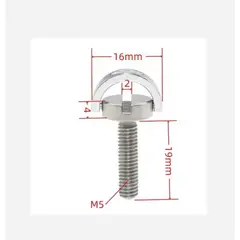 GENERICO - TORNILLO LIBERACIÓN RÁPIDA M5 19X16MM METAL MODELO S25