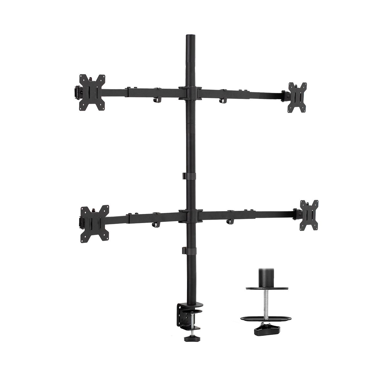 GENERICO - Soporte Exelink para 4 monitores con brazo fijo