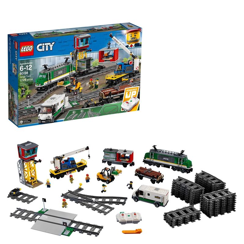 LEGO - Set de tren de carga LEGO City 60198 control remoto azul