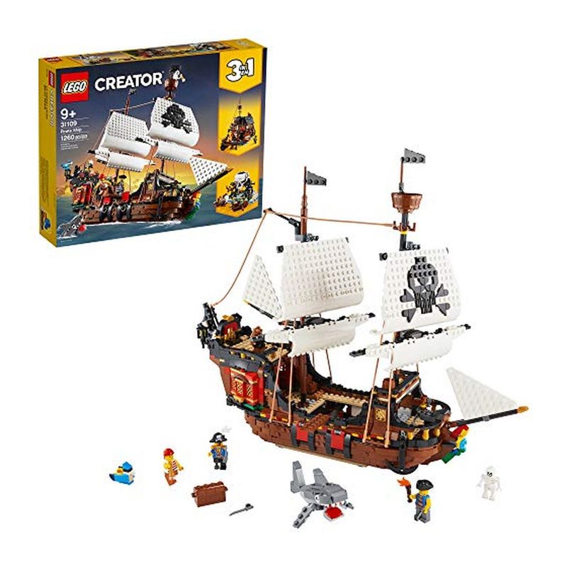 LEGO - Set de construcción 3 en 1 Barco Pirata 31109 multicolor