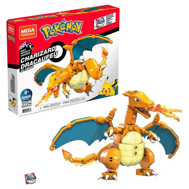 MEGA - Set de construcción Charizard 102 cm tipo fuego