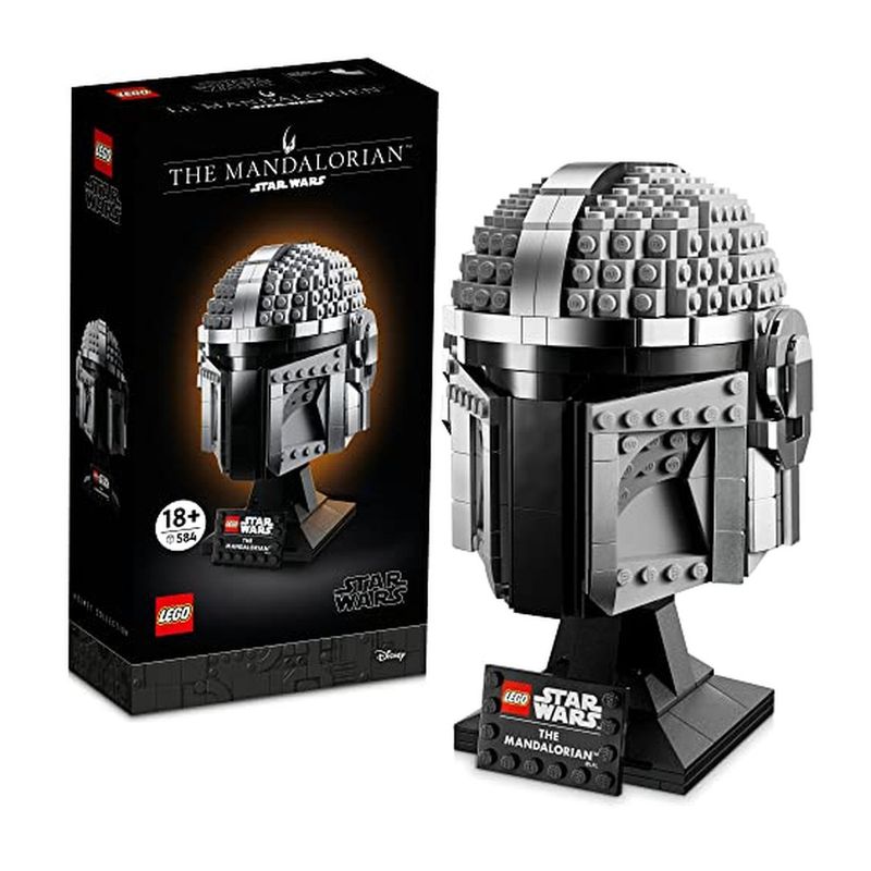 LEGO - Kit de construcción Star Wars casco Mandalorian 75328 gris