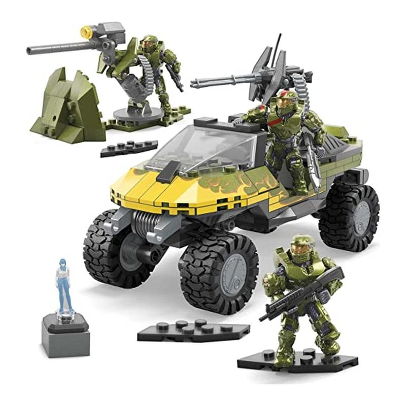 MEGA - Set de construcción Warthog Rescue rojo 324 piezas