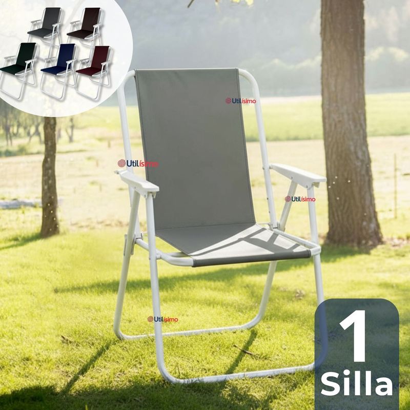 LINE - Silla Plegable Portátil Playa Camping Picnic Colores Surtidos
