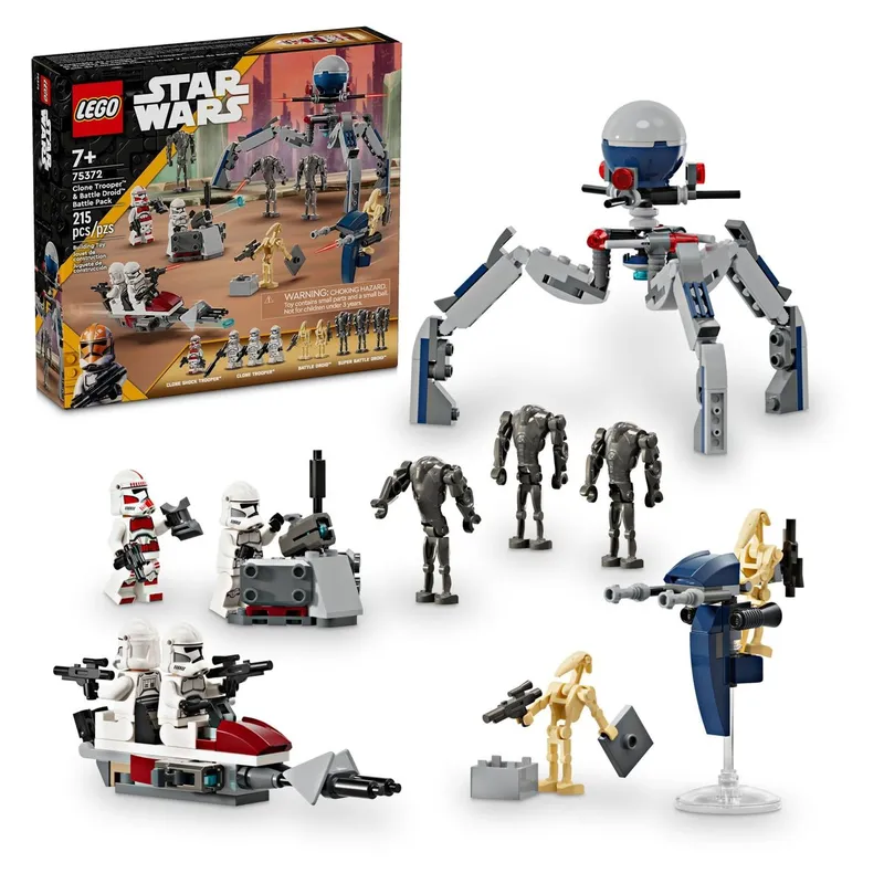 LEGO - Pack de construcción LEGO Star Wars Clone Trooper y Droid 215 piezas