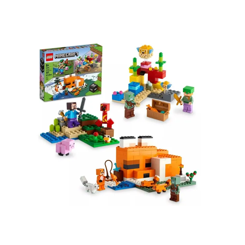 LEGO - Set de construcción LEGO Minecraft 3 en 1 aventuras multicolor