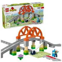LEGO - Juego de construcción DUPLO puente y 10 vías multicolor