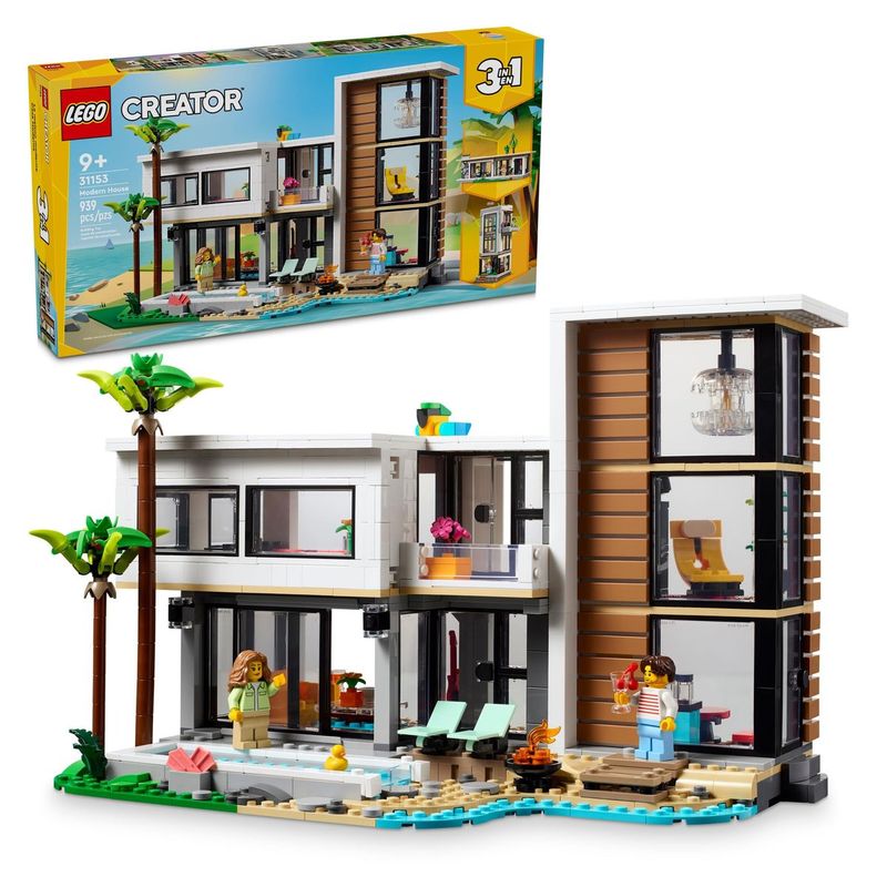 LEGO - Set de construcción 3 en 1 Casa moderna 31153 multicolor