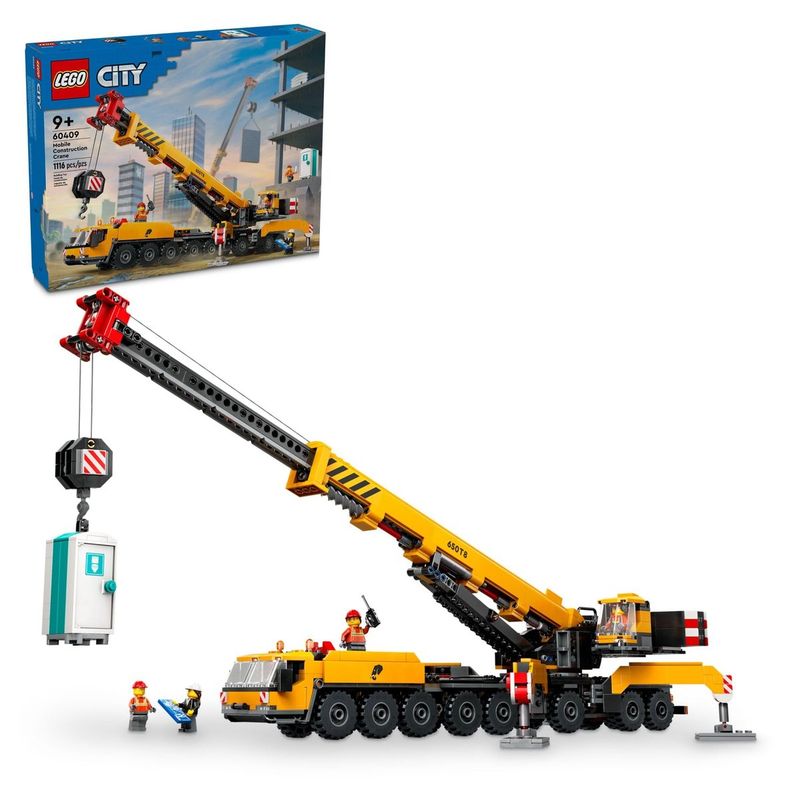 LEGO - Juguete de construcción grúa móvil LEGO City amarilla 60409