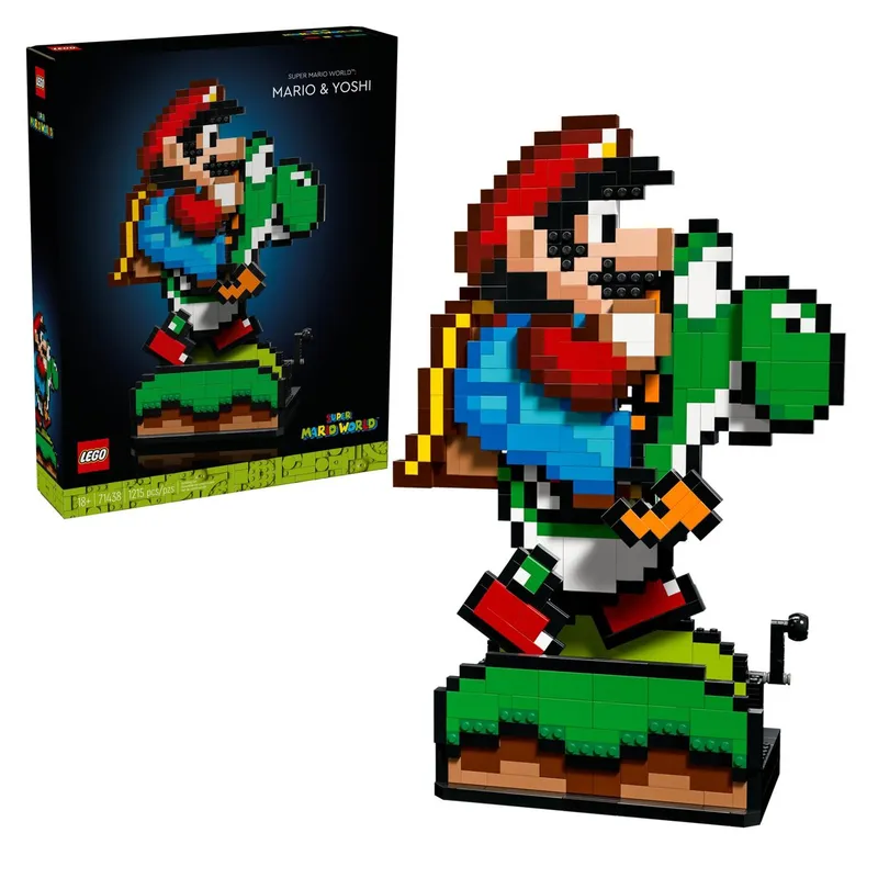 LEGO - Set de construcción Super Mario World Mario & Yoshi 71438 multicolor