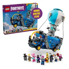 LEGO - Set de construcción Fortnite Battle Bus con 9 minifiguras multicolor