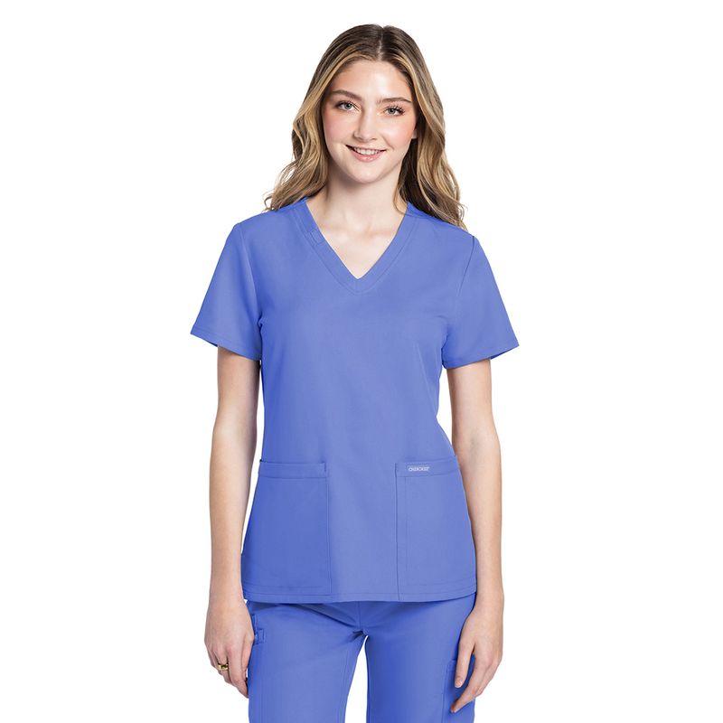 CHEROKEE - POLERA CLÍNICA MUJER CHEROKEE CK953A ORIGINALS ULTRA CIEL