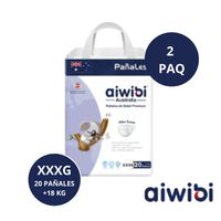 Pañales Aiwibi Ultra Suave XXXG (X2) 40 Und