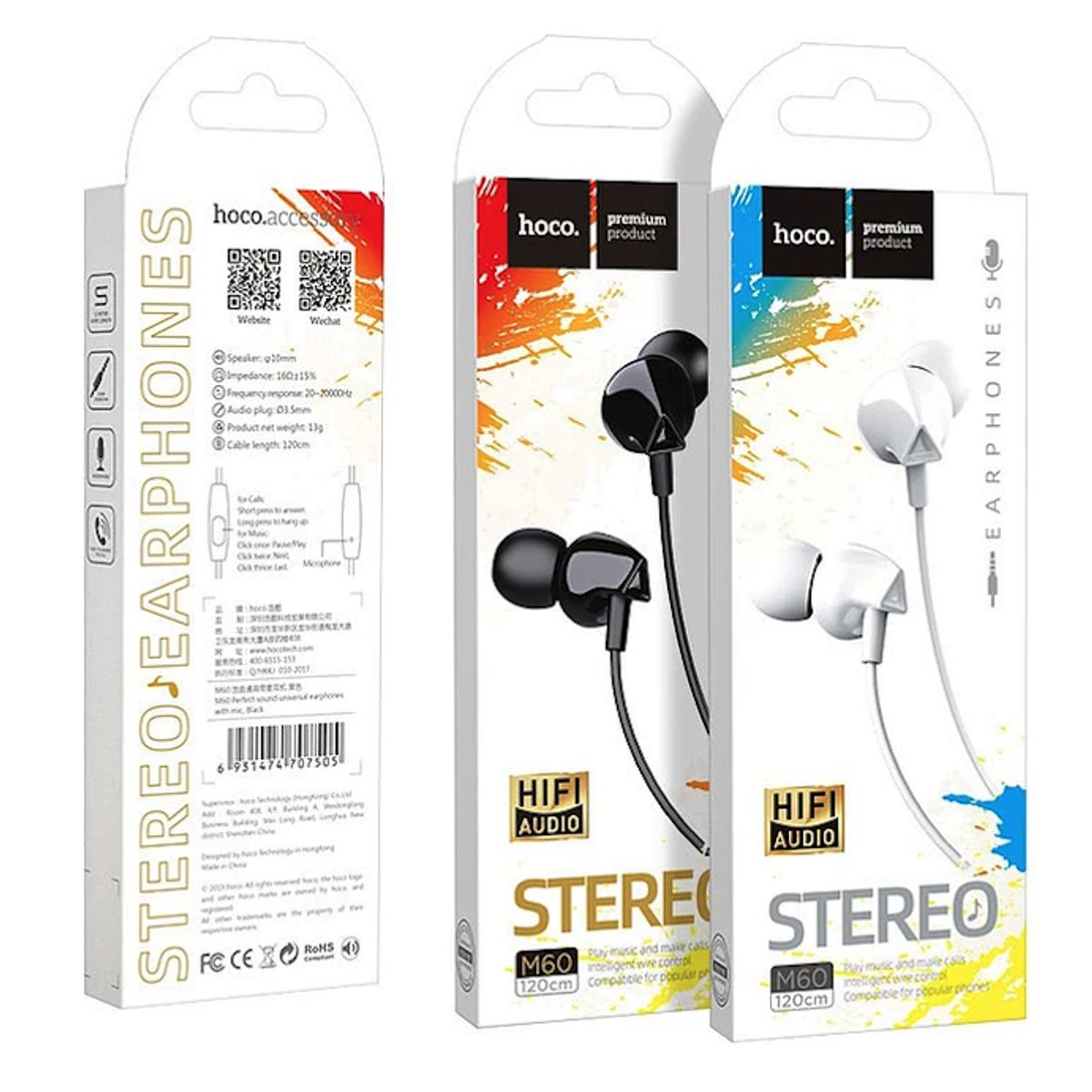 HOCO - Audífonos Hoco M60 Perfect Manos Libre Jack 35mm