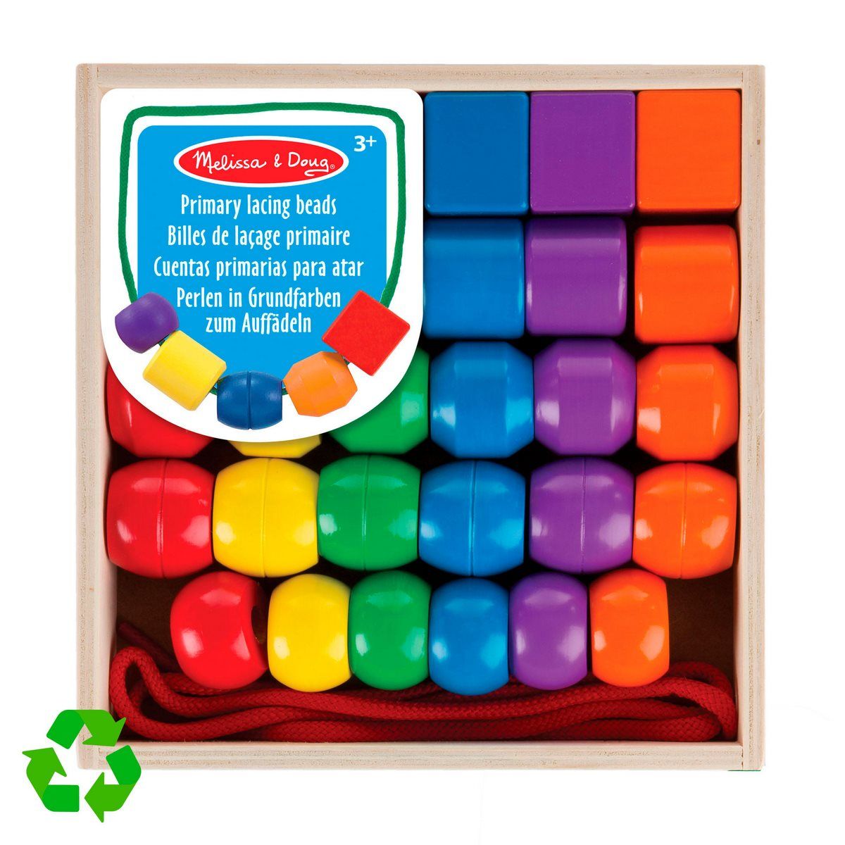 MELISSA & DOUG - Juego didáctico Melissa and Doug cuencas de madera